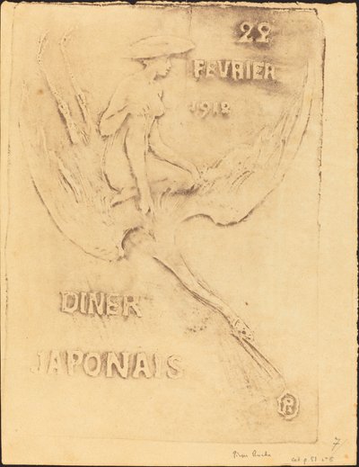 Woman and Swan, 22. februar 1912, Diner Japanese (Woman and Bird, 22. februar 1912, J af Pierre Roche