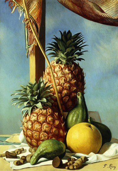 Stilleben med ananas; Natur Morte avec Ananas af Pierre Roy