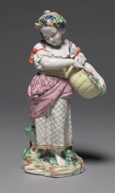 Fjeder, fremstillet af Bristol Porcelain Factory, ca. 1775 (hårdt-pasta porcelæn) af Pierre Stephan