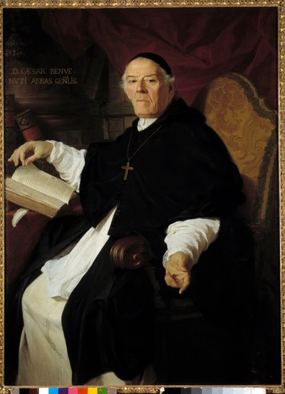 Portræt af Don Cesare Benvenuti (1669-1746), abbedegeneral for kongregationen af kanoner i Latran Maleri af Pierre Subleyras (1699-1749) 1742 Søn. 1,38x1,01 m - Portræt af Don Cesare Benvenuti (1669-1746), generalabbed for Laterankongregationen af Pierre Subleyras