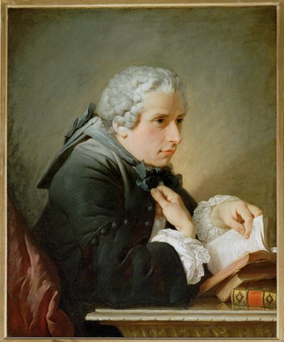 Formodet portræt af Giuseppe Baretti, italiensk kritiker og anlexikograf ... af Pierre Subleyras