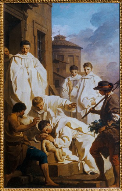 Saint Benoit ressuscite un enfant - Sankt Benedikt genopliver et barn ... af Pierre Subleyras