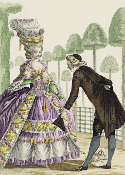 Lady in a Lila Dress Promenades in the Gardens of the Palais Royal, plade 13 fra 