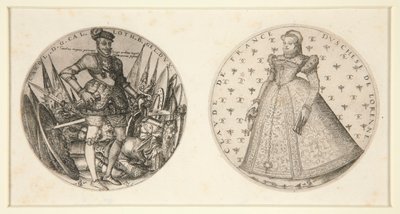 Charles III hertug af Lorraine og Claude af Frankrig af Pierre Woeiriot