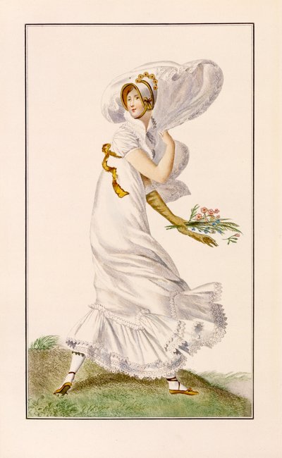 Chiffon Promenade kjole, 1812 af Pierre de La Mesangere