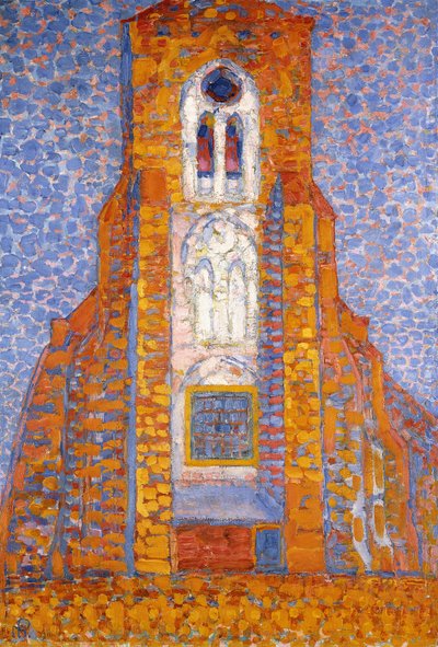 Eglise de Zoutelande kirke af Piet Mondrian