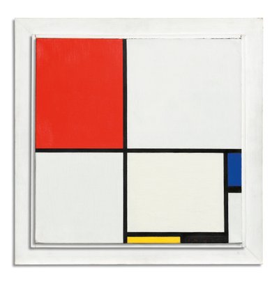 Komposition nr. III, med rød, blå, gul og sort af Piet Mondrian