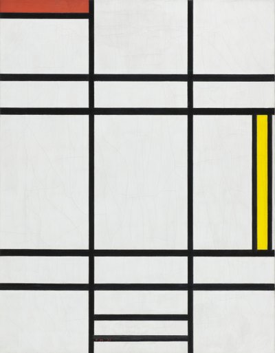 Komposition i hvid, rød og gul, 1936 af Piet Mondrian