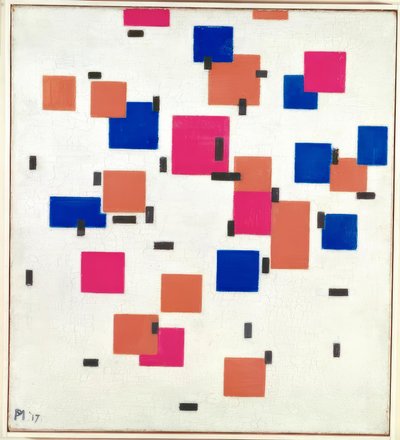 Sammensætning i farve A af Piet Mondrian