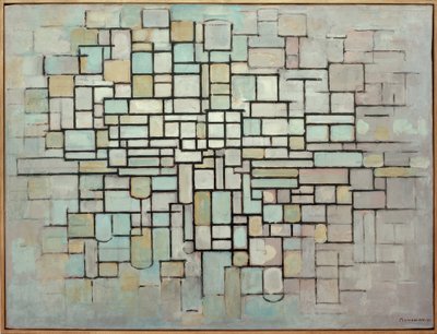 Sammensætning nr. II; Komposition med linjer og farve af Piet Mondrian