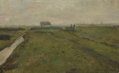 Landskab nær Amsterdam, ca. 1902. af Piet Mondrian