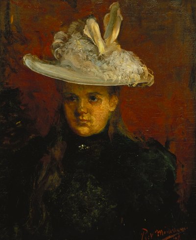 Princesje, ca. 1898 (olie på lærred) af Piet Mondrian
