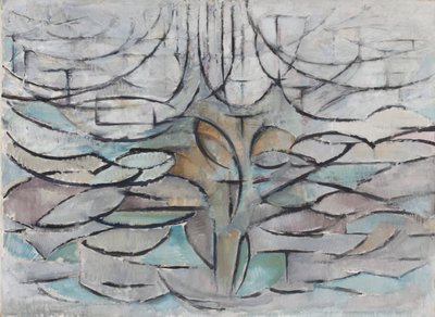 Det blomstrende æbletræ, 1912. af Piet Mondrian