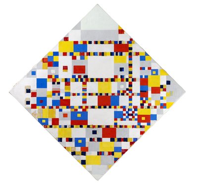 Victory Boogie Woogie (ufærdig) af Piet Mondrian