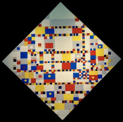 Victory Boogie Woogie af Piet Mondrian