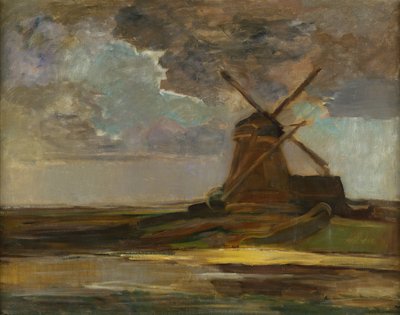 Vindmølle i Gein, c.1906-07 (olie på lærred) af Piet Mondrian