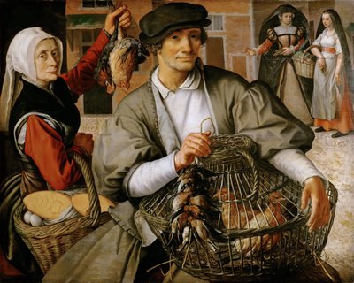 Markedsscene, ca. 1560-65 (olie på træ) af Pieter Aertsen