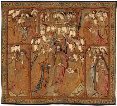Triumfer for Guds Moder eller Guldspurve, ca. 1500-02 (tæppe) af Pieter (attr. to) Coecke van Aelst