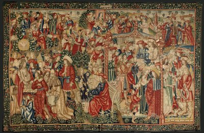 Lignelsen om arbejderne i vingården, ca. 1500 (tæppe) af Pieter (studio of) Coecke van Aelst