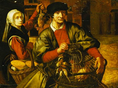 En fjerkræ sælger, af Pieter Aertsen