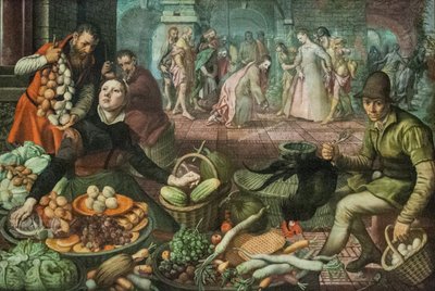 Kristus og den utro kvinde af Pieter Aertsen
