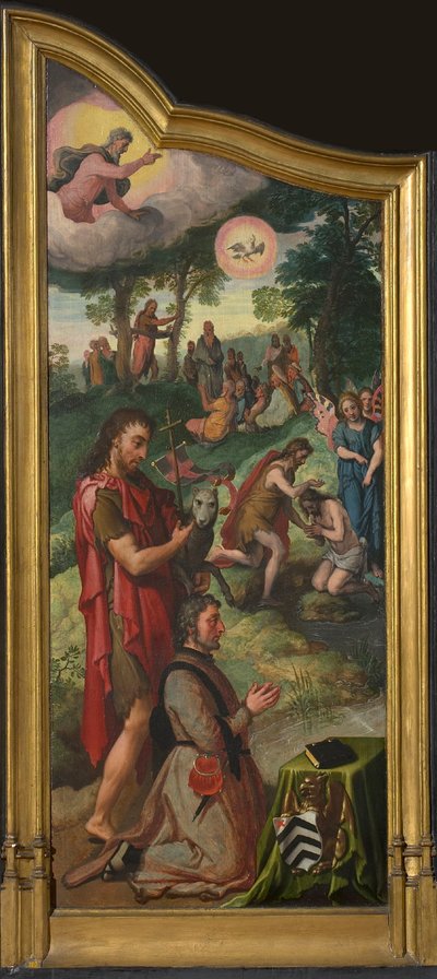 Jan van der Biest Triptykon venstre panel. af Pieter Aertsen
