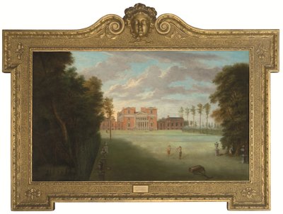 Udsigt over Tottenham Park, Wiltshire (olie på lærred) af Pieter Andreas Rysbrack