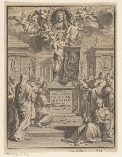 Æsops fabler Phaedrus Aug. befriet fra Æsops fabler (titel på objekt) af Pieter Balthasar Bouttats