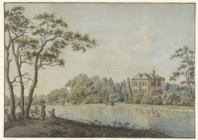 Udsigt over huset over Holland med tekuppel på Vecht i Nieuwersluis af Pieter Bartholomeusz. Barbiers