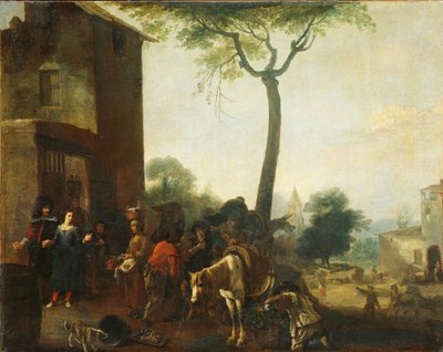 Høst af vinstokke af Pieter Bodding van Laer (manner of)