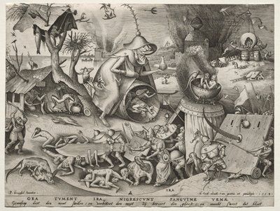 De syv dødssynder: vrede af Pieter Bruegel