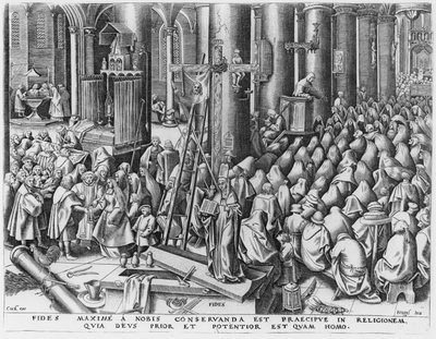 Tro, graveret af Hieronymus Cock (ca.1510-70) af Pieter Bruegel the Elder