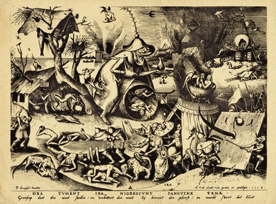 Ira, graveret af H. Cock, 1558 (træsnit) af Pieter Bruegel the Elder