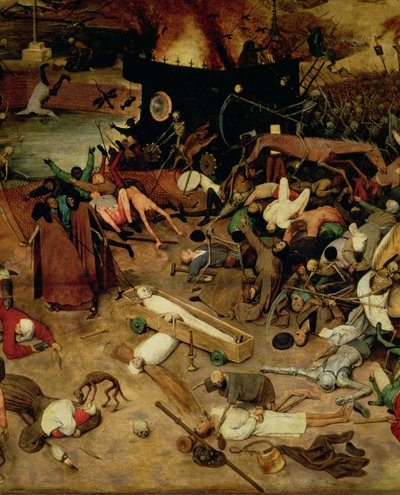 Dødens Triumf, detalje i det centrale afsnit, 1562 af Pieter Bruegel the Elder