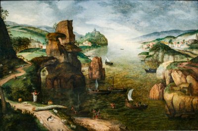 Kristus og apostlene ved Galilæas Sø af Pieter Brueghel the Elder