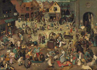Tysk: Kampf zwischen Fasching und Fasten Kampen mellem karneval og faste af Pieter Brueghel the Elder