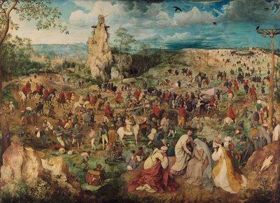 Tysk: Kreuztragung Christi Processionen til Golgata af Pieter Brueghel the Elder