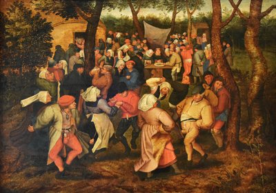 Hollandsk: Bondebryllupsdans af Pieter Brueghel the Younger
