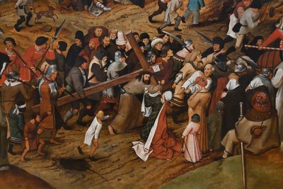 Tysk: Die Kreuztragung Vejen til Golgata af Pieter Brueghel the Younger
