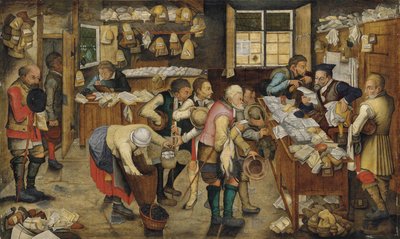 Betaling af tiende (Landadvokaten) af Pieter Brueghel the Younger