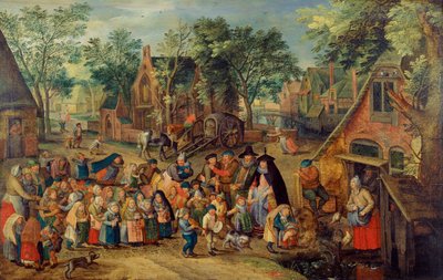 Pinsebrudespillet, ca. 1620 af Pieter Brueghel the Younger