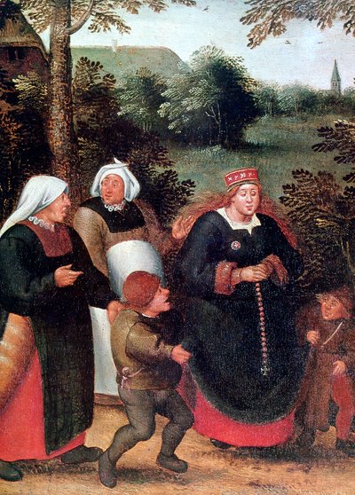 Brudens procession, c1584-1638 af Pieter Brueghel the Younger
