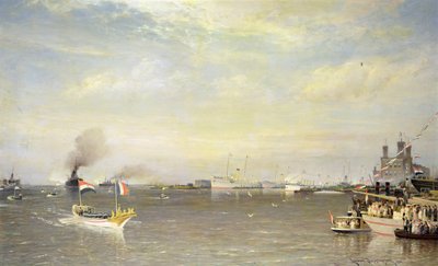 Landgang af præsident Armand Fallieres i Amsterdam af Pieter Christiaan Cornelis Dommelshuizen