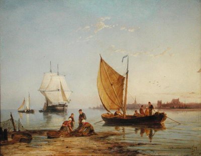 Ud for Overschie Holland af Pieter Christiaan Cornelis Dommelshuizen
