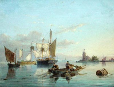 På øen Texel, Holland af Pieter Christiaan Cornelis Dommelshuizen