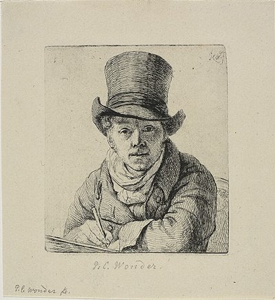 Selvportræt af Pieter Christoffel Wonder