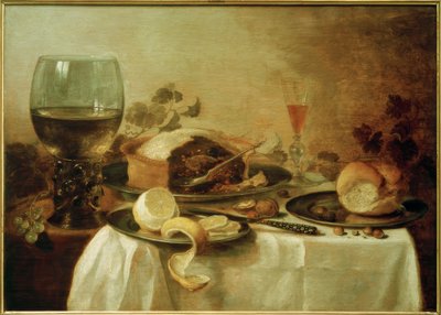Stilleben med paté af Pieter Claesz