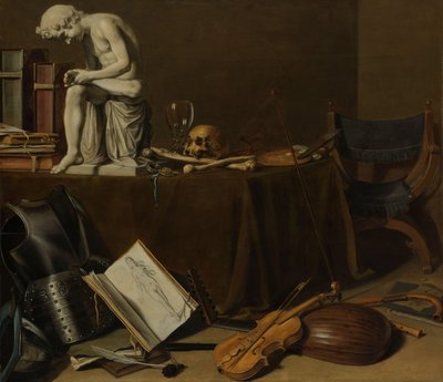 Vanitas Stilleben med Spinario af Pieter Claesz