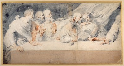 Leonardo da Vincis sidste nadver (rødt og sort kridt på papir) af Pieter Claesz Soutman