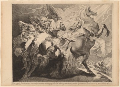 Sankeribs nederlag af Pieter Claesz Soutman after Sir Peter Paul Rubens